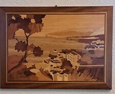 scenic picture wood inlaid for sale  Citrus Heights