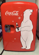 Coca-Cola KWC-4 6 latas mini geladeira urso polar vermelho carro casa barco caixa original (pix comprar usado  Enviando para Brazil