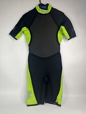 Henderson Aquatics talla pequeña buceo traje corto negro verde surf natación segunda mano  Embacar hacia Argentina