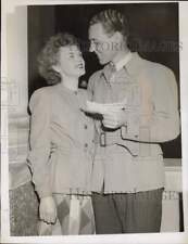 Foto de prensa de 1947 William Furrow y Shirley Meyers concedieron exención en la Corte de Suffolk segunda mano  Embacar hacia Argentina