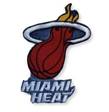 Patch de basquete Miami Heat NBA UNK vintage 00s Y2K logotipo da equipe 3 1/4 pol. x 4 7/8 pol., usado comprar usado  Enviando para Brazil