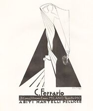 Pubblicita 1926 abiti usato  Biella