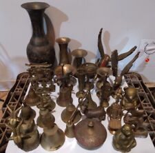 Lot: 31 Brass Figurines, Vases, Bells  Unicorns, Eagle, Goat, Chair All Sizes  for sale  Shipping to South Africa