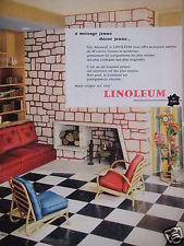 Publicité linoleum ménage d'occasion  Compiègne