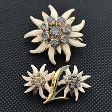 Vintage enamel brooches for sale  LEICESTER