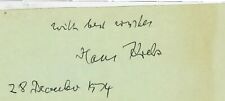 RARE! "Nobel Prize in Medicine" Hans Krebs Signed Album Page for sale  Shipping to South Africa