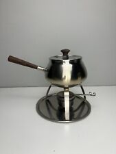 Conjunto de fondue Northland Oneida aço inoxidável panela, tampa, queimador, suporte e bandeja comprar usado  Enviando para Brazil