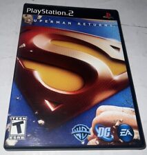 Superman Returns Sony PlayStation 2 PS2 completo com etiqueta preta testada manualmente, usado comprar usado  Enviando para Brazil