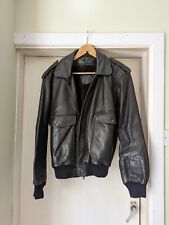 Vintage black leather for sale  ALDERLEY EDGE