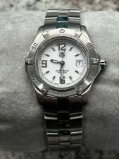 Relógio esportivo profissional feminino TAG Heuer WN 1311-0 aço inoxidável branco comprar usado  Enviando para Brazil