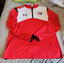 JAQUETA SUÉTER UNDER ARMOUR SAO PAULO SOCCER SPFC 2XL MASCULINA COLD GEAR VERMELHA AJUSTADA  comprar usado  Enviando para Brazil