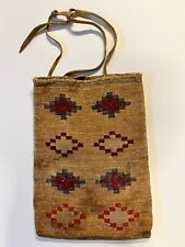 Bolsa para casca de milho nativa americana; 12” x 17”; final dos anos 1800-início dos anos 1900; lote 2 comprar usado  Enviando para Brazil