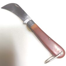 Vintage Camillus No. 1 Hawkbill Utility Knife New York USA Red Resin Handle Hook for sale  Shipping to South Africa