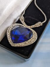 Blue heart clear for sale  STOKE-ON-TRENT