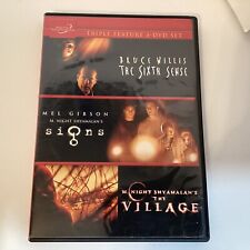 Usado, The Sixth Sense /Signs /The Village -Triple Feature 3 DVD Set-Thriller Movie Lot comprar usado  Enviando para Brazil