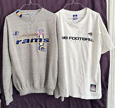 2 Pc Vintage St. Louis Rams Sweatshirt  T-shirt Crewneck NFL Pro Line MEDIUM for sale  Shipping to South Africa