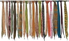 100 peças cinto de seda indiano vintage e faixas envoltório de cabeça pescoço patchwork cachecol envoltório comprar usado  Enviando para Brazil