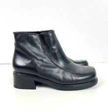 Earth Shoe Marion Black Leather Ankle Boots - Size 6 for sale  Shipping to South Africa