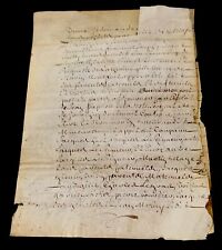 1719 antique parchment for sale  Kansas City
