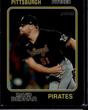 2023 Topps Heritage Baseball David Bednar Pirates #547 Black Refractor /74 for sale  Shipping to South Africa