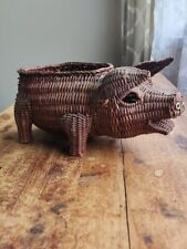Wicker rattan pig for sale  Portsmouth