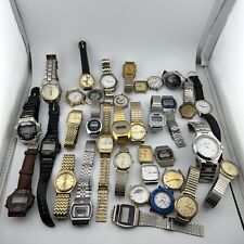 MIXED WATCH LOT OF 35 MEN'S & LADIES QUARTZ WATCHES FOR PARTS/REPAIR for sale  Shipping to South Africa