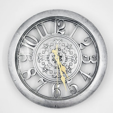 Silver grey clock for sale  Shipping to Ireland