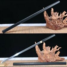 Damascus Folded Steel Handmade Ninja Japanese samurai sword Straight Blade Sharp, used for sale  Shipping to South Africa