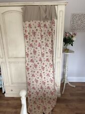 Rose Floral Tab Tie Long Curtains for sale  Shipping to South Africa