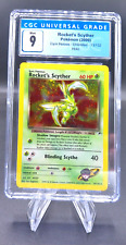 2000 Pokemon Gym Heroes Unlimited Rocket's Scyther Holo 13/132 - CGC 9 for sale  Shipping to South Africa