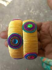 Brazles de hilo de seda de color amarillo regalo para ella segunda mano  Embacar hacia Argentina