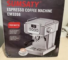 Máquina de café expresso aço inoxidável com espumador de leite para Latte NOVO NA CAIXA EM3208 comprar usado  Enviando para Brazil