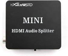 Adaptador divisor de audio HDMI HDMI HDMI a HDMI y óptico TOSLINK SPDIF + R/L analógico A segunda mano  Embacar hacia Argentina