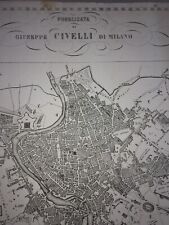 Antica cartografia pianta usato  Italia