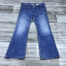 Jeans feminino Gap tamanho 32R azul bootcut cintura média lavagem média mistura de algodão stretch, usado comprar usado  Enviando para Brazil