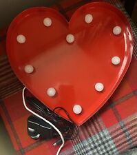 Red metal heart for sale  INVERGORDON