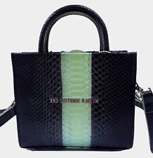 Used, End Systemic Racism ESR Brandon Blackwood Black Python Stripe Mini  Purse Bag for sale  Shipping to South Africa