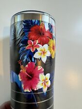 Copo de aço inoxidável temático floral tropical Tervis 20 oz comprar usado  Enviando para Brazil