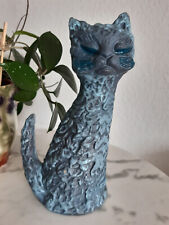 Chat bleu céramique d'occasion  Colmar