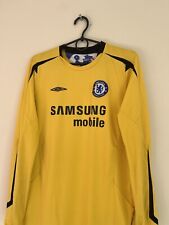 Camiseta deportiva de fútbol Chelsea 2005 2006 GK Umbro talla XL niños amarilla, usado segunda mano  Embacar hacia Argentina