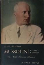 Mussolini. uomo opera. usato  Italia
