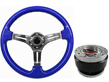 Blue chrome steering for sale  PETERBOROUGH