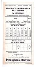 Railroad timetable pennsylvani for sale  Horsham
