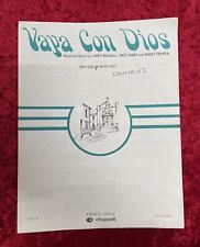 Vaya Con Dios (May God Be With You) | Music Sheet. MC10 for sale  Shipping to South Africa