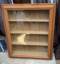 UNUSUAL WALL HANGING PINE DISPLAY CABINET 30” TALL for sale  Shipping to South Africa