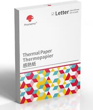 Papel de impresora térmica de letras Phomemo M08F, MT800/MT800Q 8,5"" x 11", 200 hojas segunda mano  Embacar hacia Argentina