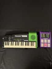 Teclado eletrônico Kawasaki música drumpad brinquedo instrumento efeitos sonoros funciona comprar usado  Enviando para Brazil