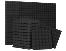 Paquete de 24 paneles de espuma acústica diseñados para pirámide-12 x 12 x 2 pulgadas, a prueba de sonido Fo segunda mano  Embacar hacia Mexico