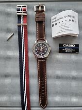 Relógio masculino Casio MTP-VD300 data do dia. Novo relógio e pulseira de couro e pulseira OTAN! , usado comprar usado  Enviando para Brazil