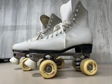 Patins quadriculados femininos Chicago Pro Star tamanho 9 couro branco comprar usado  Enviando para Brazil